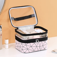 Multifunction Double Transparent Cosmetic Bag