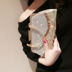Diamond Clutch Bling Day Gold Purse Handbag