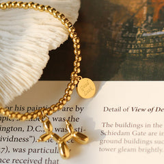 Bracelets Cute Style Balloon Dog Elastic Bracelet Good Luck Round Bead Puppy Bracelet For Women