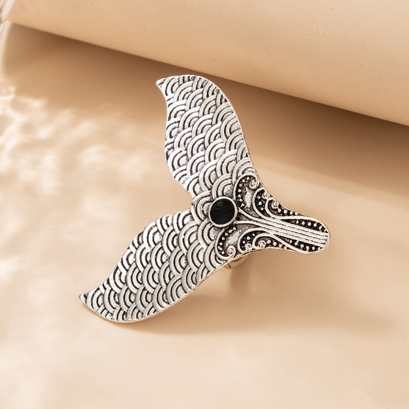 Fish Tail Joint Midi Rings