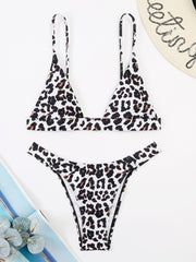 2022 New Sexy Leopard Print Bikini Low Waist Swimwear Women Swimsuit Female Brazilian Bikini Set Bathers Bathing Suits Beachwear