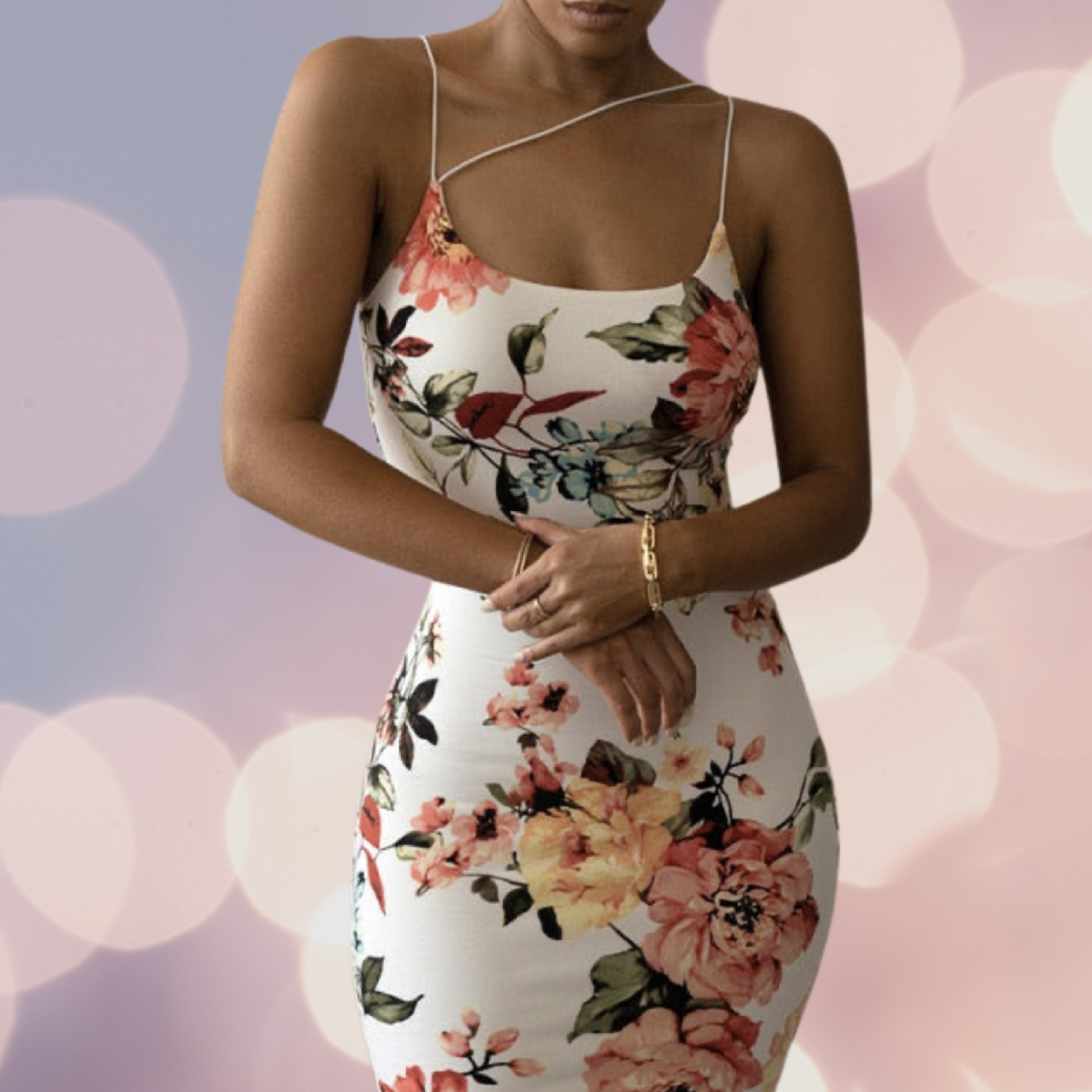 Floral midi dress