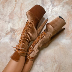 Lace Up Platform Ankle Boots Sexy Fetish Exotic Pole Dance Shoes Nightclub Stripper Heels