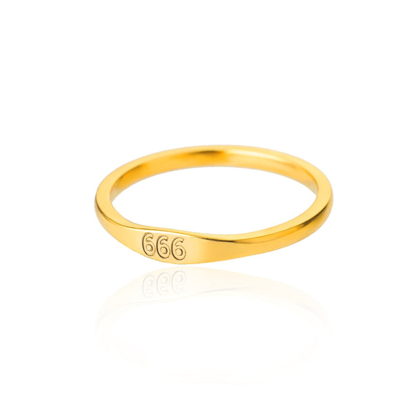 Astra Angel Number Stainless Steel Ring Collection