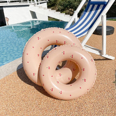Summer Striped Swim Ring for Kids