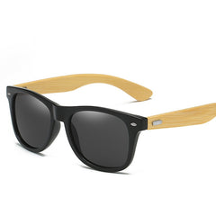 Classic Wood Bamboo Sunglasses with Polarized Lenses