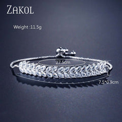White Shiny Leaf Bracelets Bangles