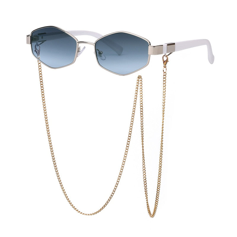 Zora Polygon Chain Sunglasses