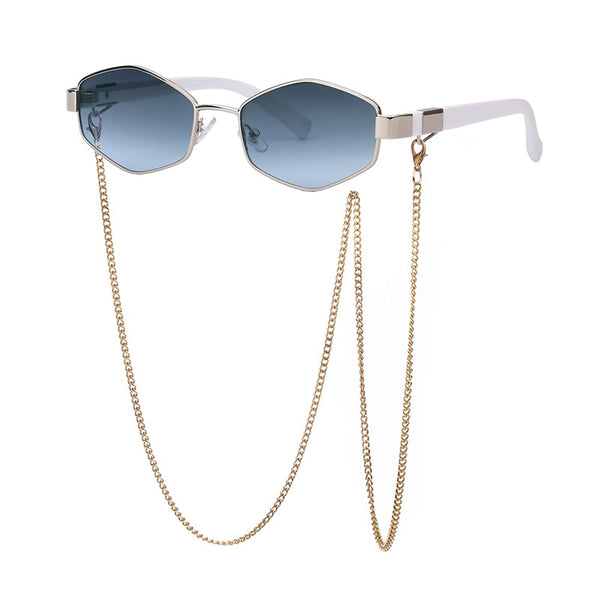 Zora Polygon Chain Sunglasses