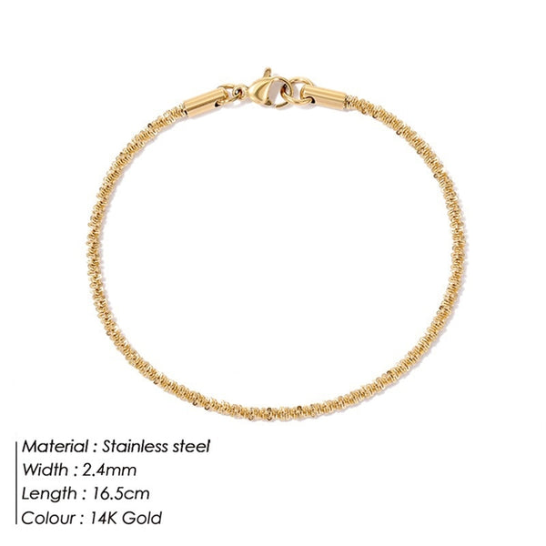 Aurelia Minimalist Polished Charm Bracelet