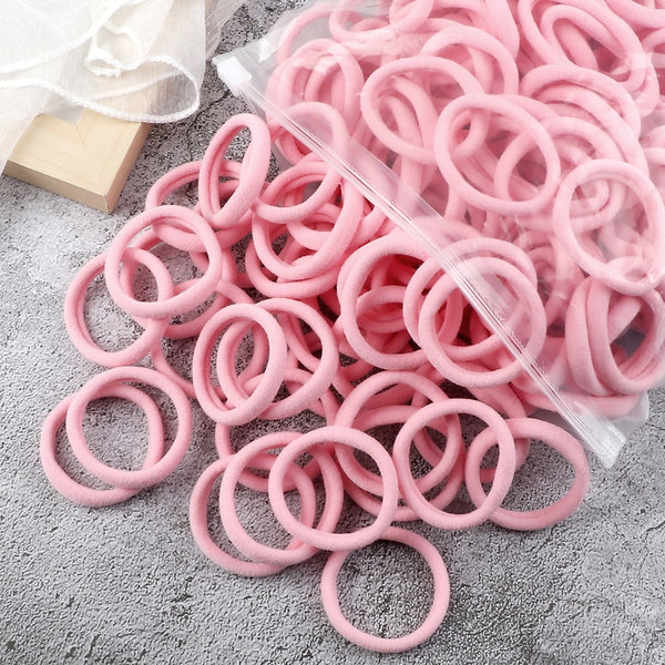 50PCS/Set Basic Hair Bands Simple Solid Colors Elastic Headband Hair Ties