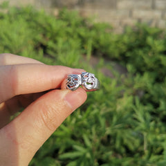 Gothic Geometric Mushroom Ring