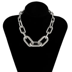 Thick CCB Material Exaggerated Big Choker Necklace Collar for Women Hiphop Chunky Chain Necklaces on the Neck 2022 Egirl Jewelry