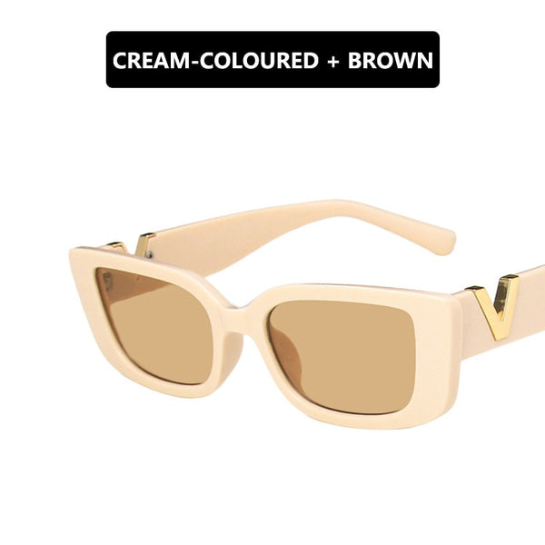 Alessia Slim Rectangle Sunglasses