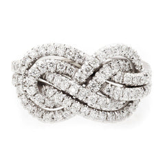 Ring Twist Infinite Shape Crystal Cubic Zirconia Rings Exquisite