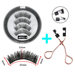 2 Pairs of Magnet Magnetic Eyelashes, Natural Handmade Mink hair, Reusable