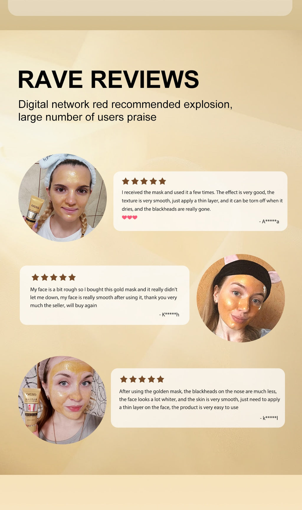 Oria Gold Peel-Off Facial Mask