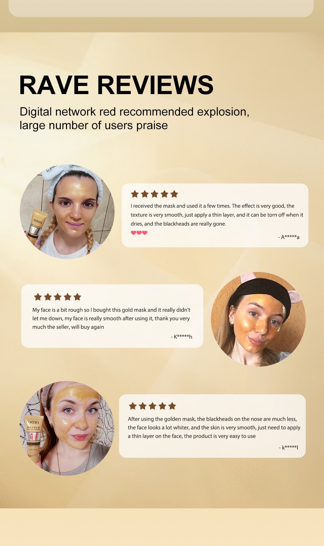 Oria Gold Peel-Off Facial Mask