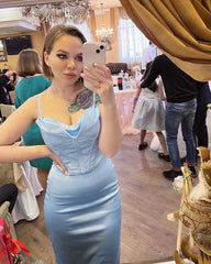 High Quality Summer Corset Dress Women White Spaghetti Strap Dress Padded Bustier Satin Bodycon Dress Sexy Party Dress Clubwear