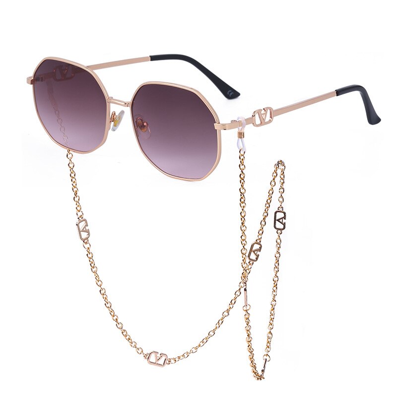 Zora Polygon Chain Sunglasses