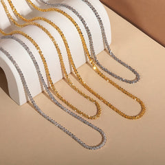 New Popular Silver Color Sparkling Clavicle Chain