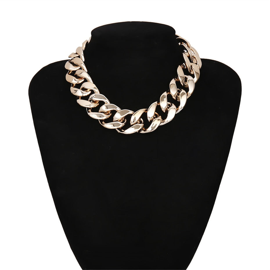 Roxana Multi-Layer Chunky Chain Choker Collection