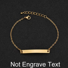 20 Styles Fashion Customized Name Bracelets Letter Stainless Steel Personalized Bangles For Women Men Baby Wedding  Jewelry Gift