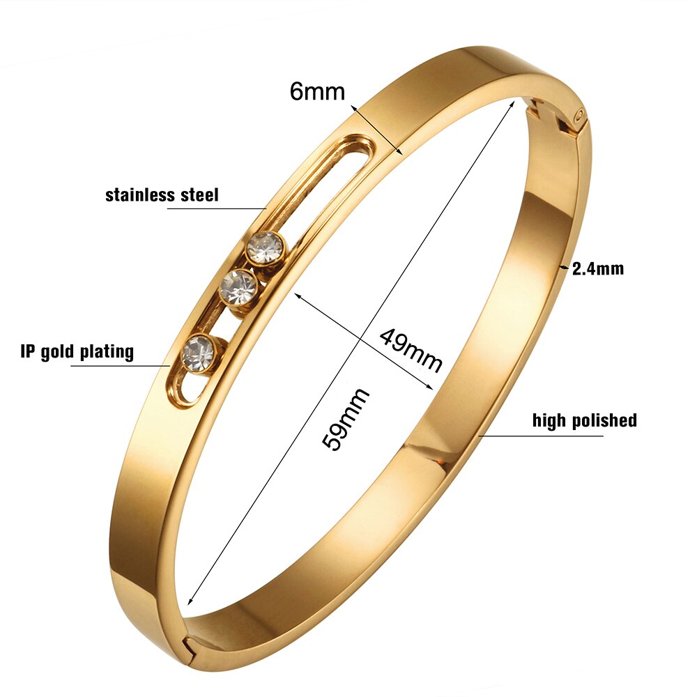 Crystal Rhinestones Sliding Luxury Wristband