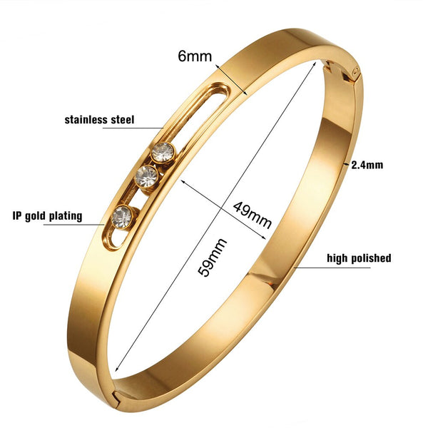 Crystal Rhinestones Sliding Luxury Wristband