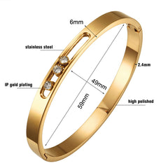 Crystal Rhinestones Sliding Luxury Wristband