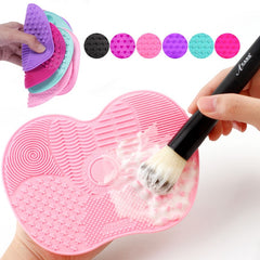 Silicone Makeup Brush Cleaner Scrubber Board Pad