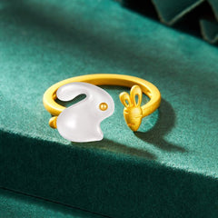 Chinese Style Lovely Rabbit Bracelet For Women Girl Festival High Value Gift Tiger Stone Link Chain Bracelet Jewelry Accessories