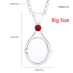 H2o Openable Metal Shell Pendant Necklace Silver Color with Crystal Mermaid Tv Movies Jewelry  for Women Girls Cute Necklaces