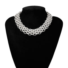 Bold and Chunky: Multi-Layered Gold Choker for Women