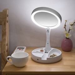 Foldable USB Charging or Battery Led Mirror Makeup