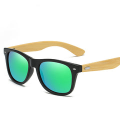 Classic Wood Bamboo Sunglasses with Polarized Lenses