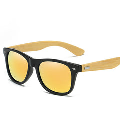 Classic Wood Bamboo Sunglasses with Polarized Lenses