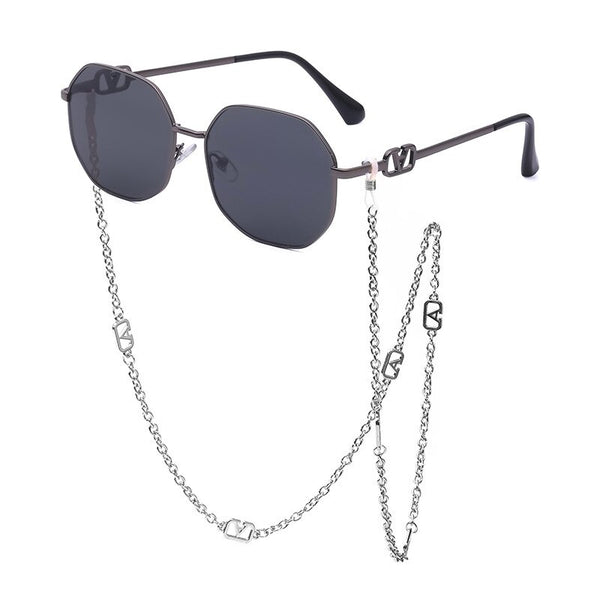 Zora Polygon Chain Sunglasses