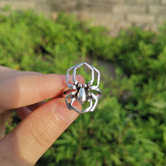 Gothic Geometric Mushroom Ring