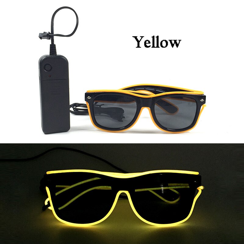 Neon Pulse LED Party Sunglasses