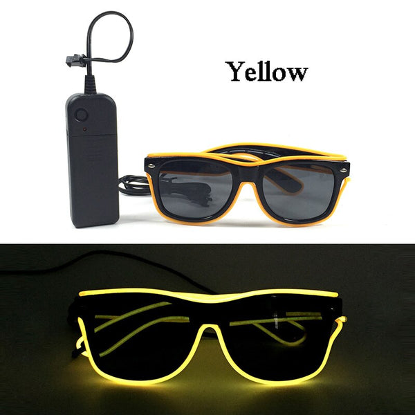 Neon Pulse LED Party Sunglasses
