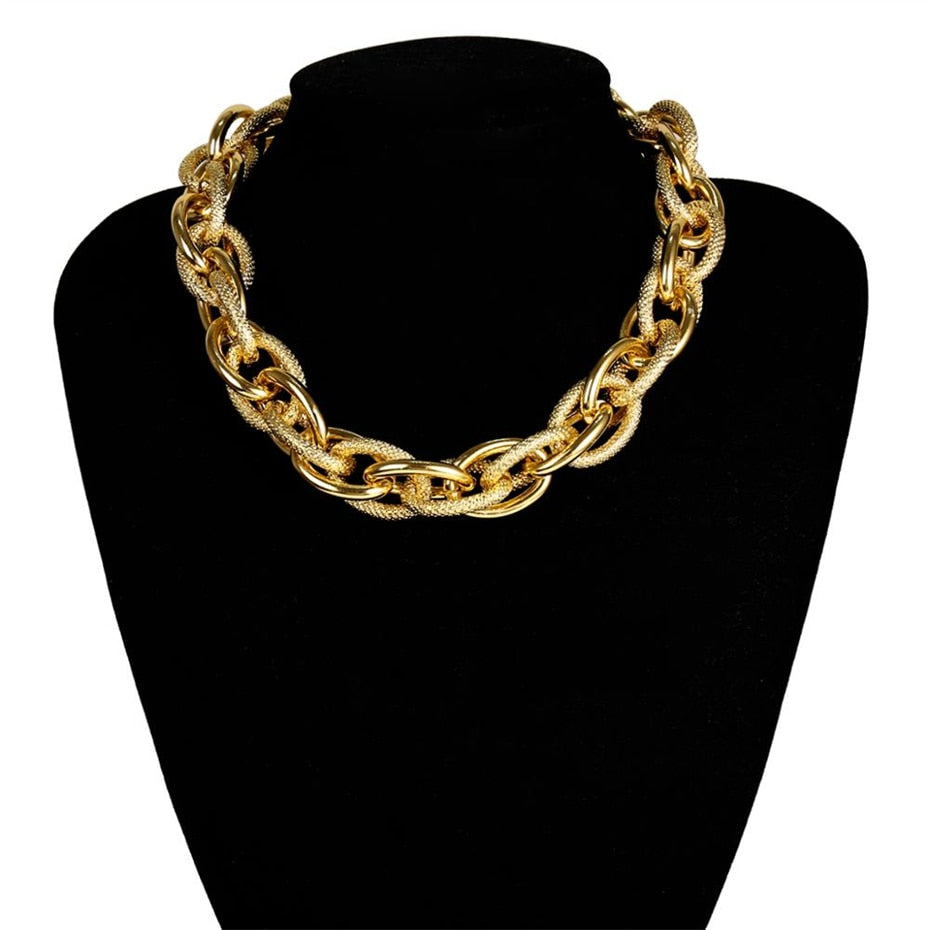 Bold and Chunky: Multi-Layered Gold Choker for Women