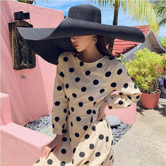 70cm Oversized  Wide Brim Sun Hat Travel  Large UV Protection Beach Straw Hats Women&#39;s Summer Floppy Foldable Chapeaux Wholesale