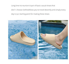 Unisex Summer Slippers Indoor High Soft Bottom Sandals Open Toe Trend Slides Light Beach Shoes Slippers