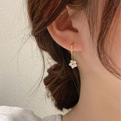 2023 Fashion Crystal Earrings Tassel Temperament Water Drop Earrings for Women Elegant Bridal Wedding Engagement Jewelry Gift