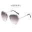 Vintage Oversized Rimless Sunglasses - Sexy Diamond Square Sun Glasses