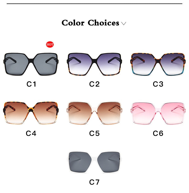 Capri Oversized Gradient UV400 Sunglasses