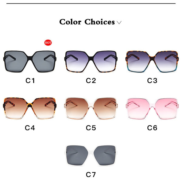 Capri Oversized Gradient UV400 Sunglasses