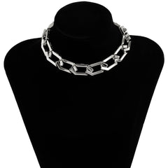 Thick CCB Material Exaggerated Big Choker Necklace Collar for Women Hiphop Chunky Chain Necklaces on the Neck 2022 Egirl Jewelry