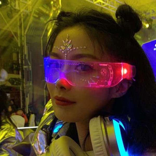 Neon Pulse LED Party Sunglasses